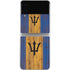 Barbados Flag Dark Wood Galaxy Z Flip3 5G Skin